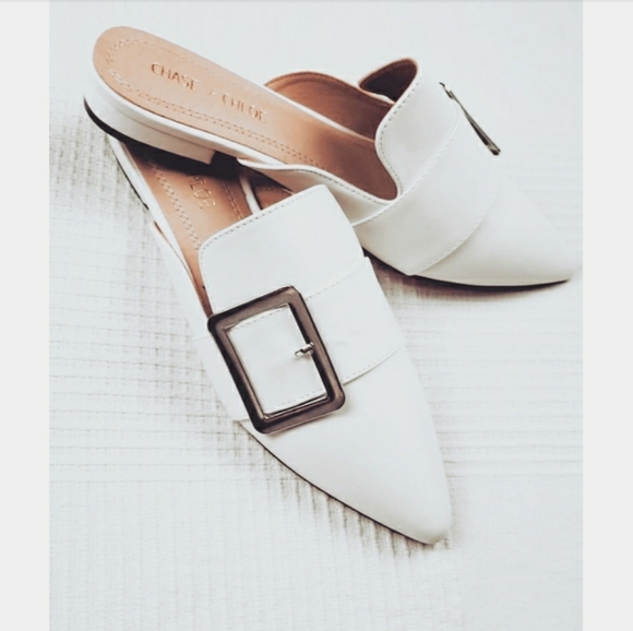 🚨The Rebecca//White mule flat - Picture 5 of 6